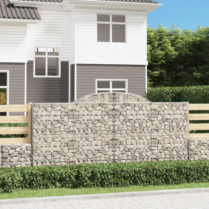 Cestas De Gaviones 8 Uds Forma De Arco Hierro 300x50x140/160 Cm_1