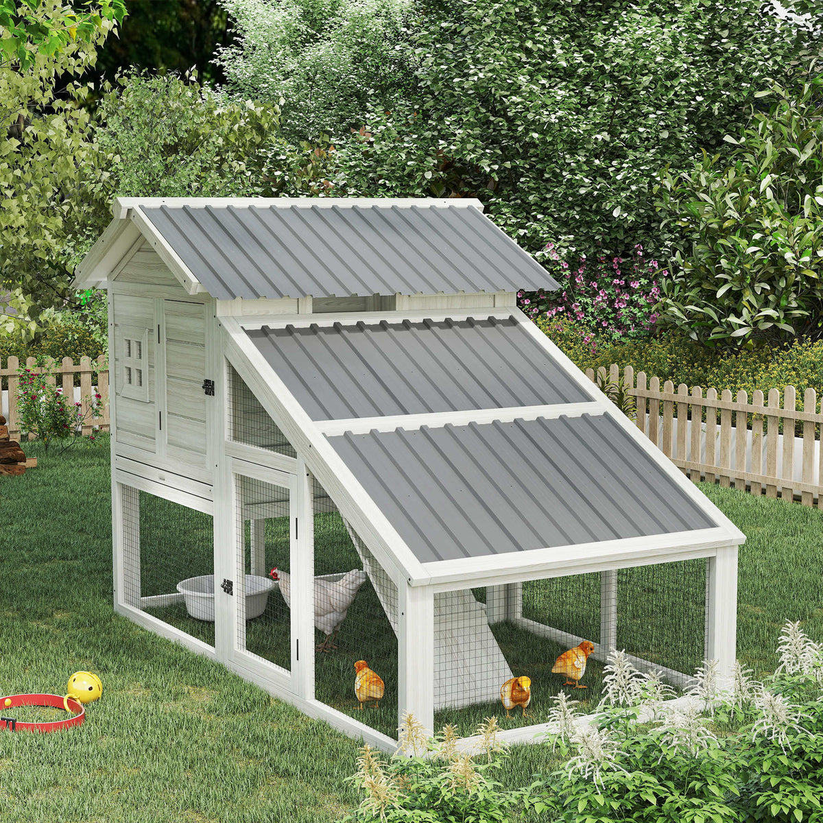 Paneles Acero Galvanizado Outsunny Acero Galvanizado Gris Claro 129x45 Cm 84h-021v00lg_3