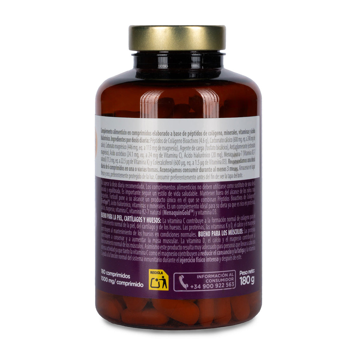 Colágeno BioActivo Forticoll 180 comprimidos