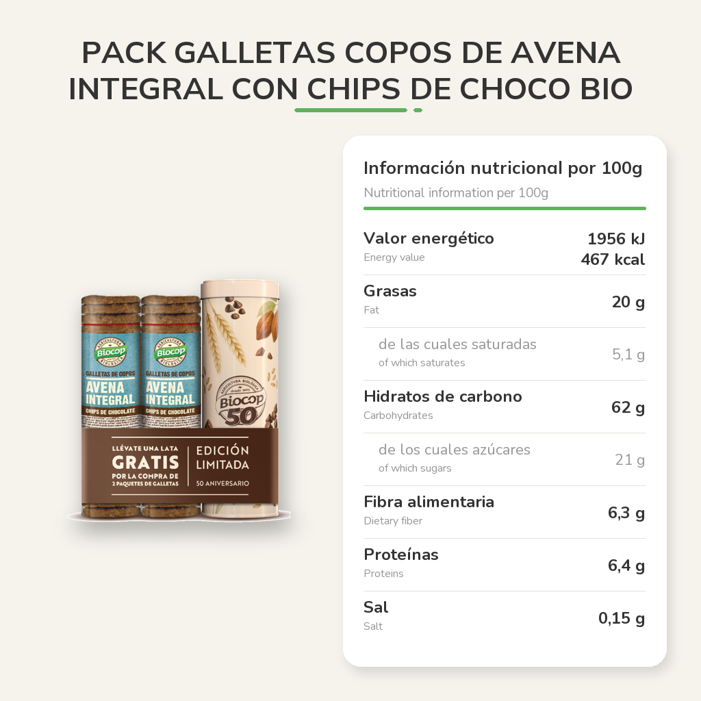 Información nutricional