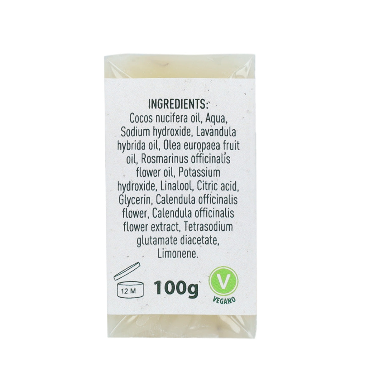 Jabón natural de caléndula Sol Natural 100 g