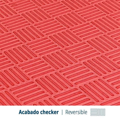 Artatami® Tatami Puzzle 1x1x40 mm Rojo - Negro Pack Ahorro【2 Unidades】 Alta Densidad EVA – Judo, BJJ, MMA y Lucha_2