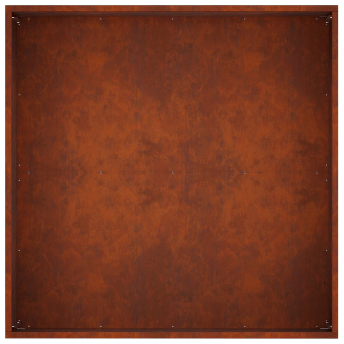Macetero De Jardín Oxidado 60 X 60 X 40 Cm Acero Oxidado_4