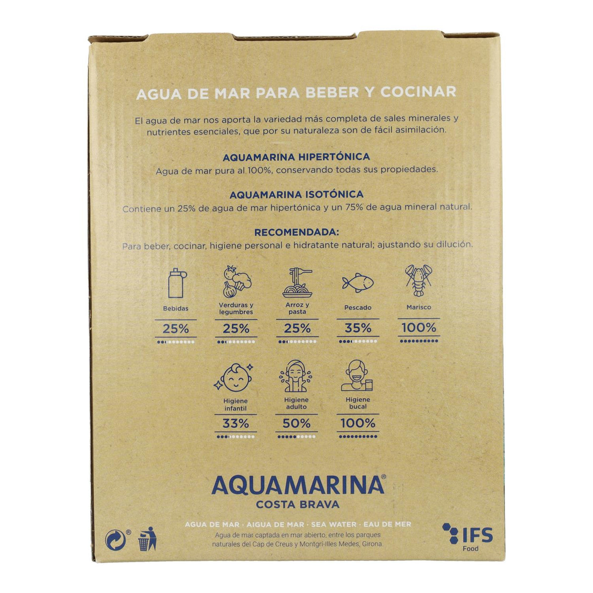 Agua De Mar Isotónica B&B Aquamarina 3 L.