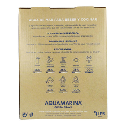 Agua De Mar Isotónica B&amp;B Aquamarina 3 L.