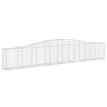 Cestas De Gaviones 20 Uds Forma De Arco Hierro 400x30x60/80 Cm_2