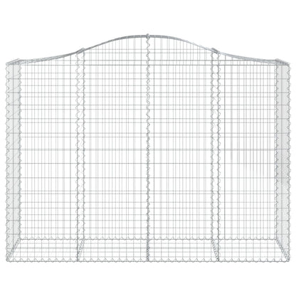 Cestas Gaviones 40 Uds Forma De Arco Hierro 200x50x140/160 Cm_3