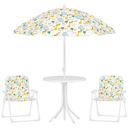 Conjunto Infantil Jardín Aiyaplay Acero, Poliéster Blanco 49.5x49.5x50 Cm_1
