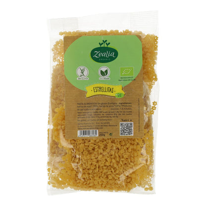 Estrellitas de harina de Maíz BIO Sin Gluten Zealia 250 gr