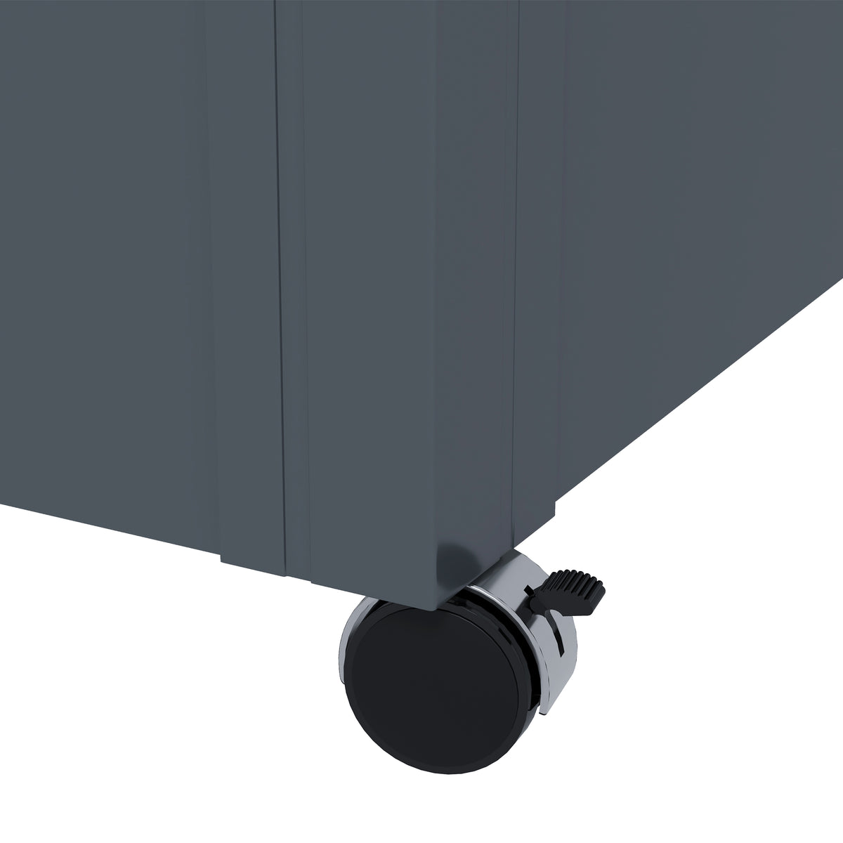Baúl De Exterior Outsunny Acero Galvanizado Gris Oscuro 120x62x66 Cm_4