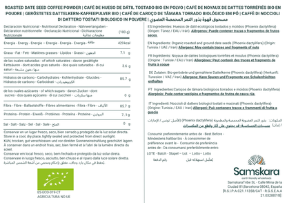 Café De Semilla De Dátil Tostado Bio - 1kg (250g Envase Retail + 750g Bolsa Granel De Recarga) | Alternativa Al Café_1