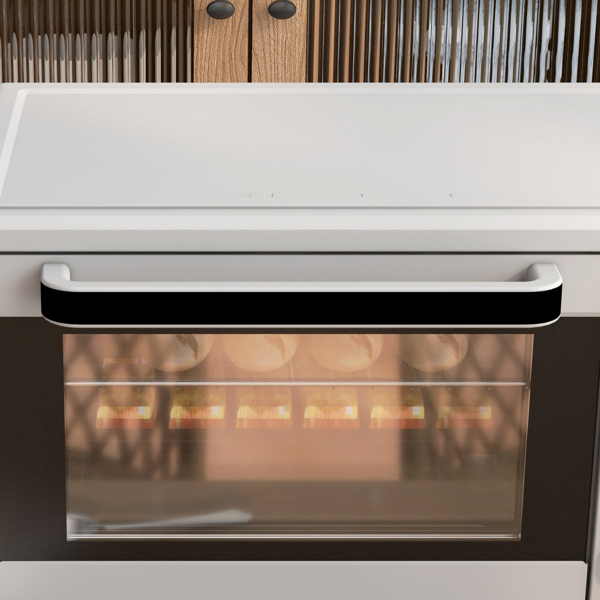 Horno Eléctrico Homcom Metal, Vidrio Templado Plata 46x38.5x29 Cm_3