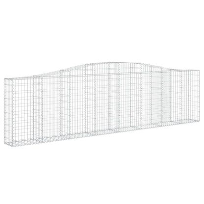 Cestas De Gaviones 7 Uds Forma De Arco Hierro 400x30x100/120 Cm_2