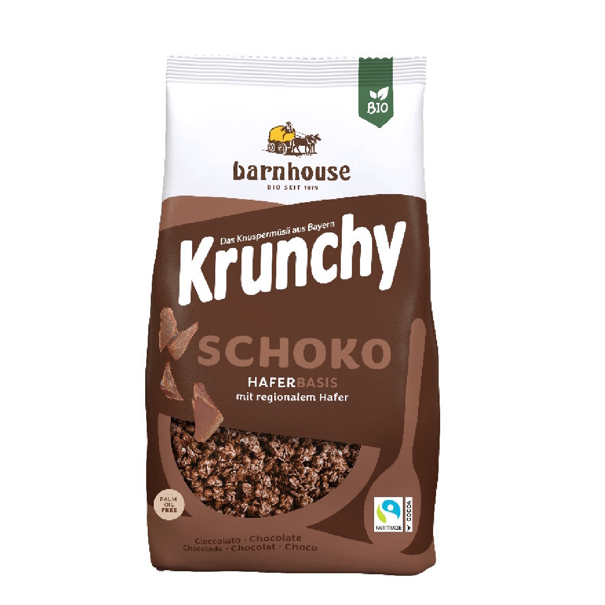 Muesli Krunchy Chocolate BIO Barnhouse formato familiar 1.25 Kg