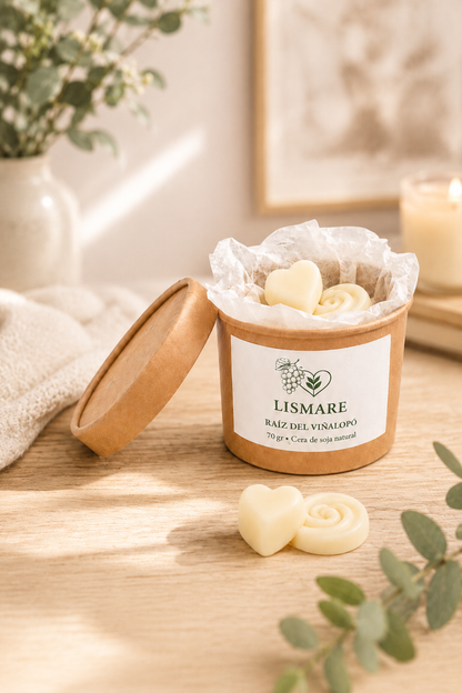 Wax Melts de soja para quemador – Bombones aromáticos, sinergia de uva dulce y frutal – Raíz del Vinalopó – Lismare_2
