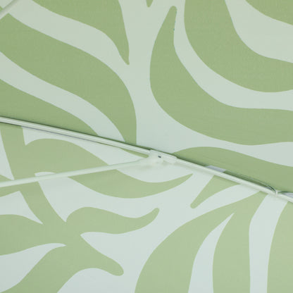Sombrilla De Playa Outsunny Poliéster, Metal Verde 178x178x206 Cm_4