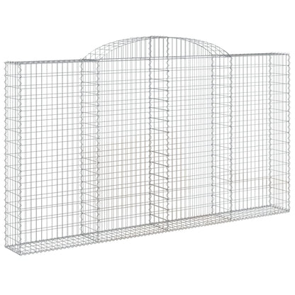 Cestas De Gaviones 2 Uds Forma De Arco Hierro 300x30x160/180 Cm_2