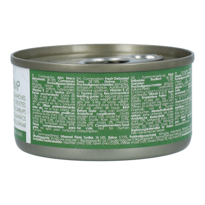 Kit Cat Lata Toppers - Atún &amp; Camarones 80 g Comida húmeda para gatos en gelatina