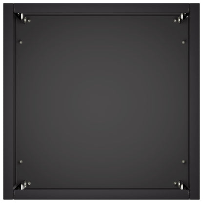 Macetero De Jardín Negro 20 X 20 X 40 Cm Acero Laminado En Frío_3