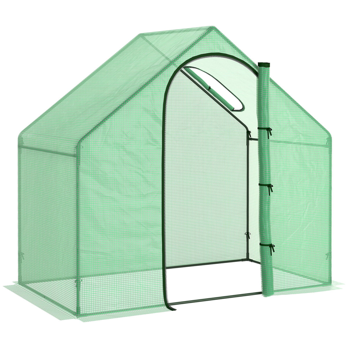 Invernadero Pequeño Outsunny Pe, Acero Verde 180x100x168 Cm_0