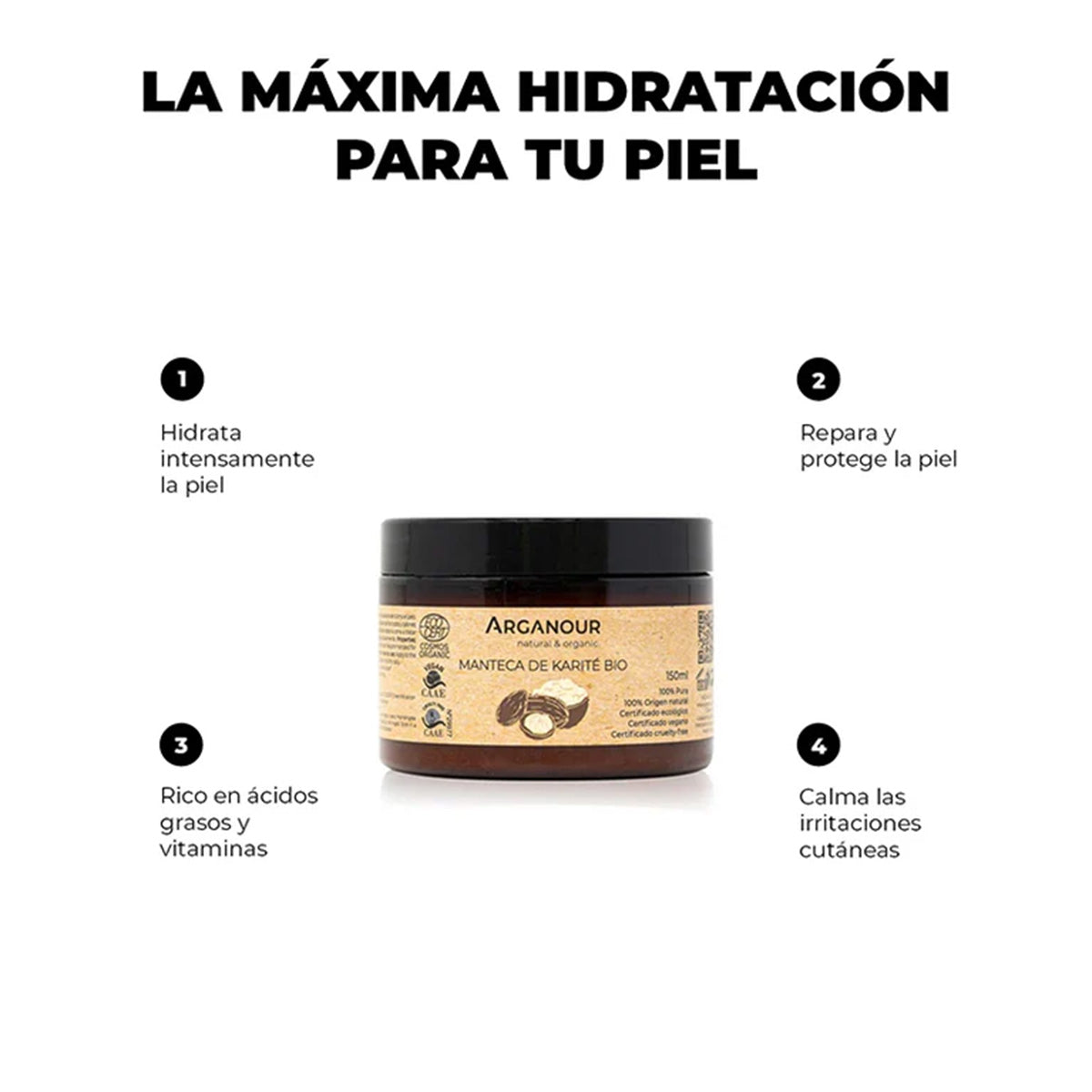 Manteca de karité Arganour 150 ml