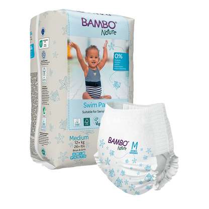 Pañales Pants para Agua Bambo Nature Talla M ( + 12 Kg) Bambo Nature 12 uds