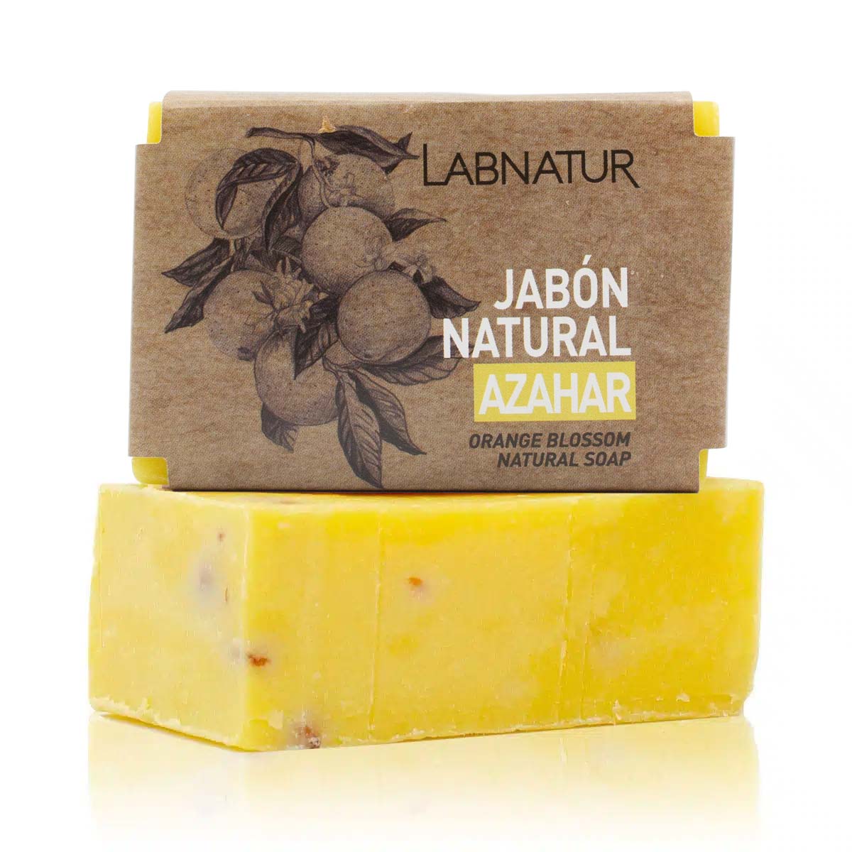 Jabón Natural Azahar Labnatur 100 g | Hidrata y Tonifica | Piel Sensible | Vegano_0