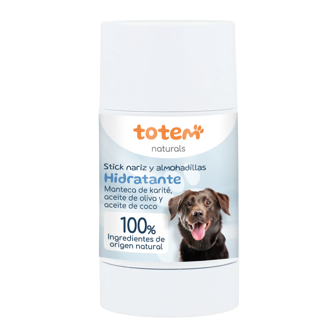 Pack Hidratación para perros Stick nariz y almohadillas + Champú 250 ml + Acondicionador 250 ml Totem Naturals