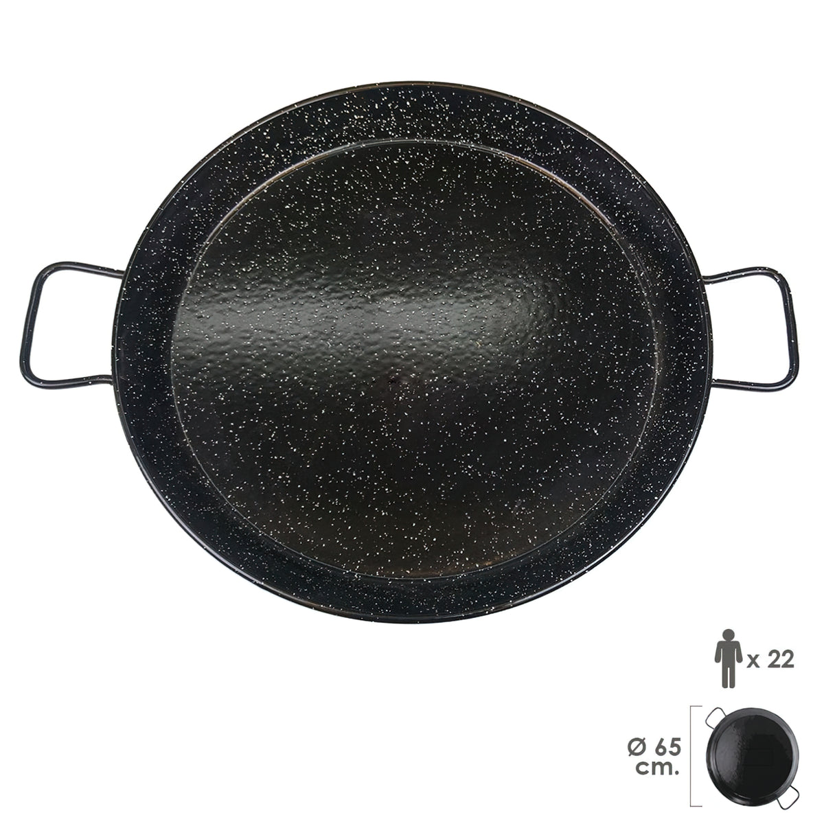 Paellera Valenciana Esmaltada 22personas/ 65 cm_0