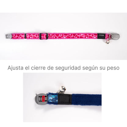 Collar Para Gato Fashioncat Estampado Amarillo Rogz Ajustable 20-31cm_4