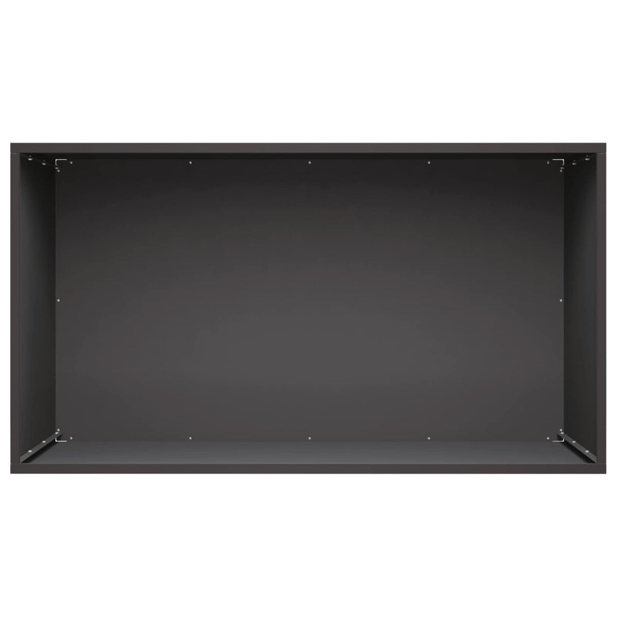 Macetero De Jardín Negro 80 X 50 X 50 Cm Acero Laminado En Frío_3