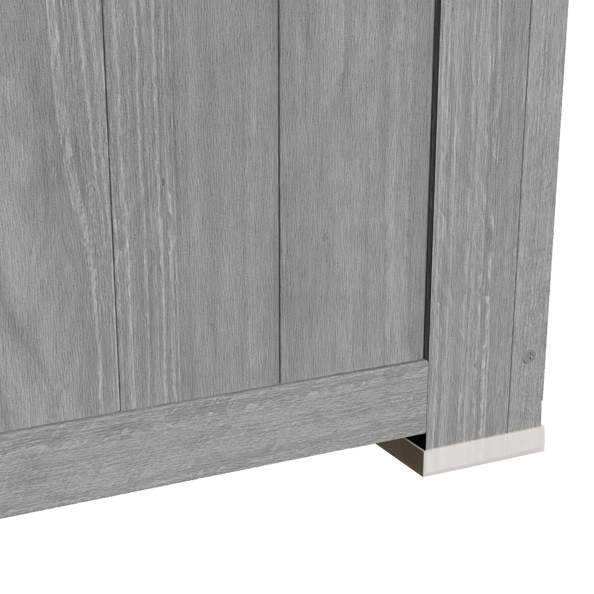 Cobertizo De Madera Outsunny Madera De Abeto Gris 127x65x168 Cm_3