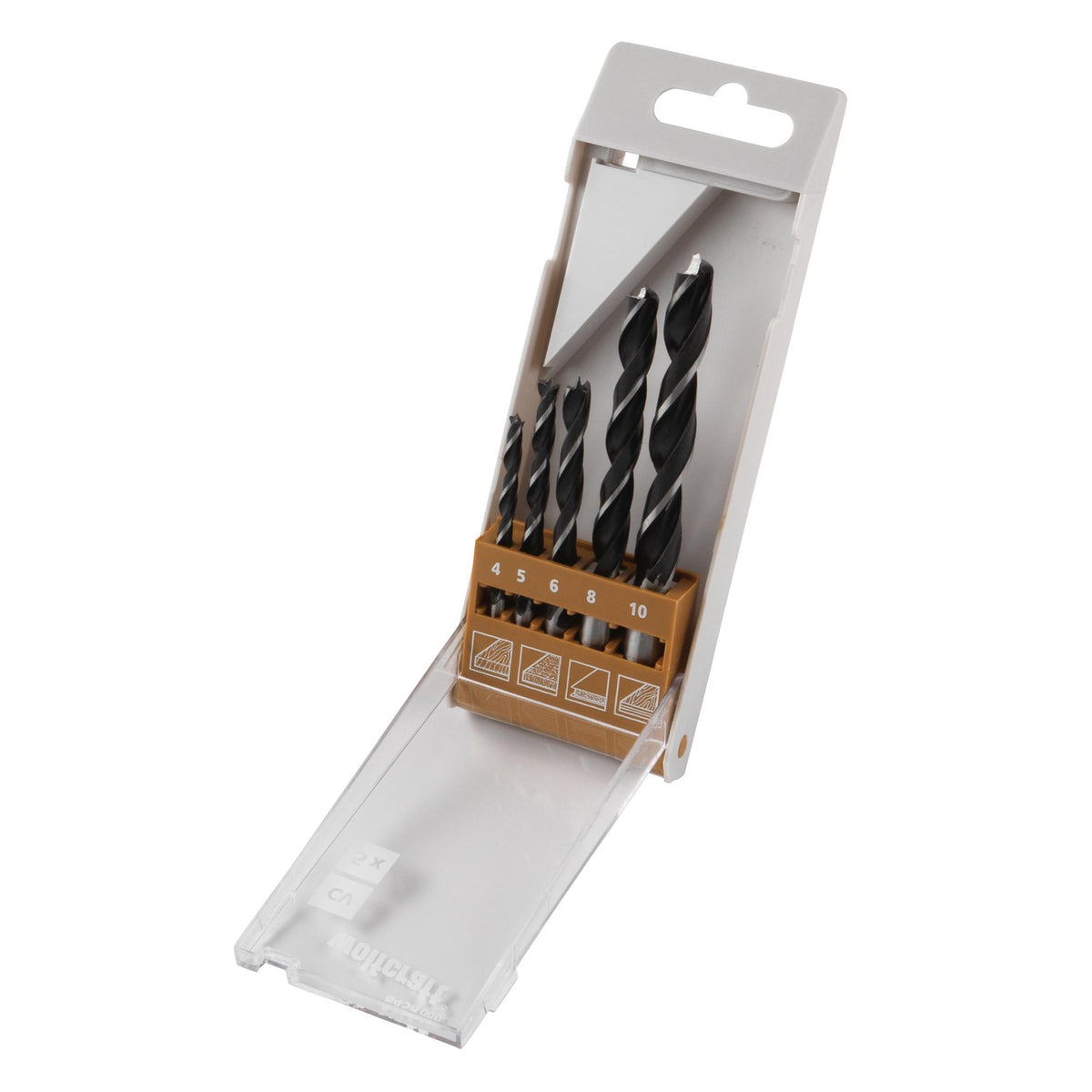 Set 5 brocas espiral para madera CV Wolfcraft 845800
