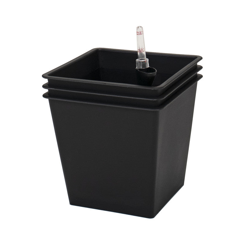 Pack De 3 Macetas Con Autorriego De Polipropileno 16 L 26x26x24 Cm Hortalia_0