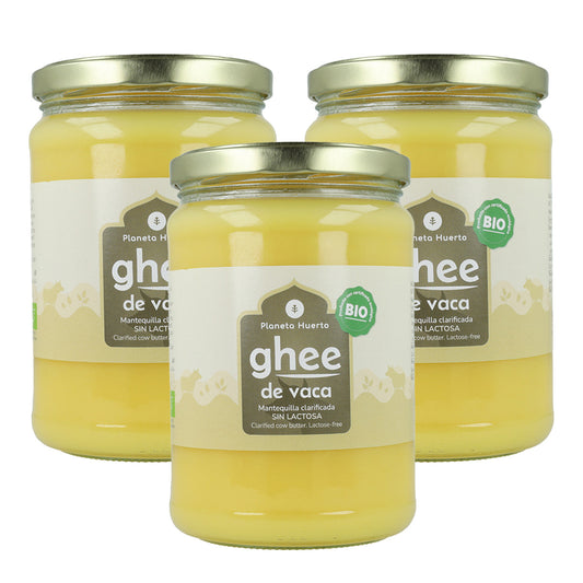 Pack 3x Ghee mantequilla clarificada ECO Planeta Huerto 500 g
