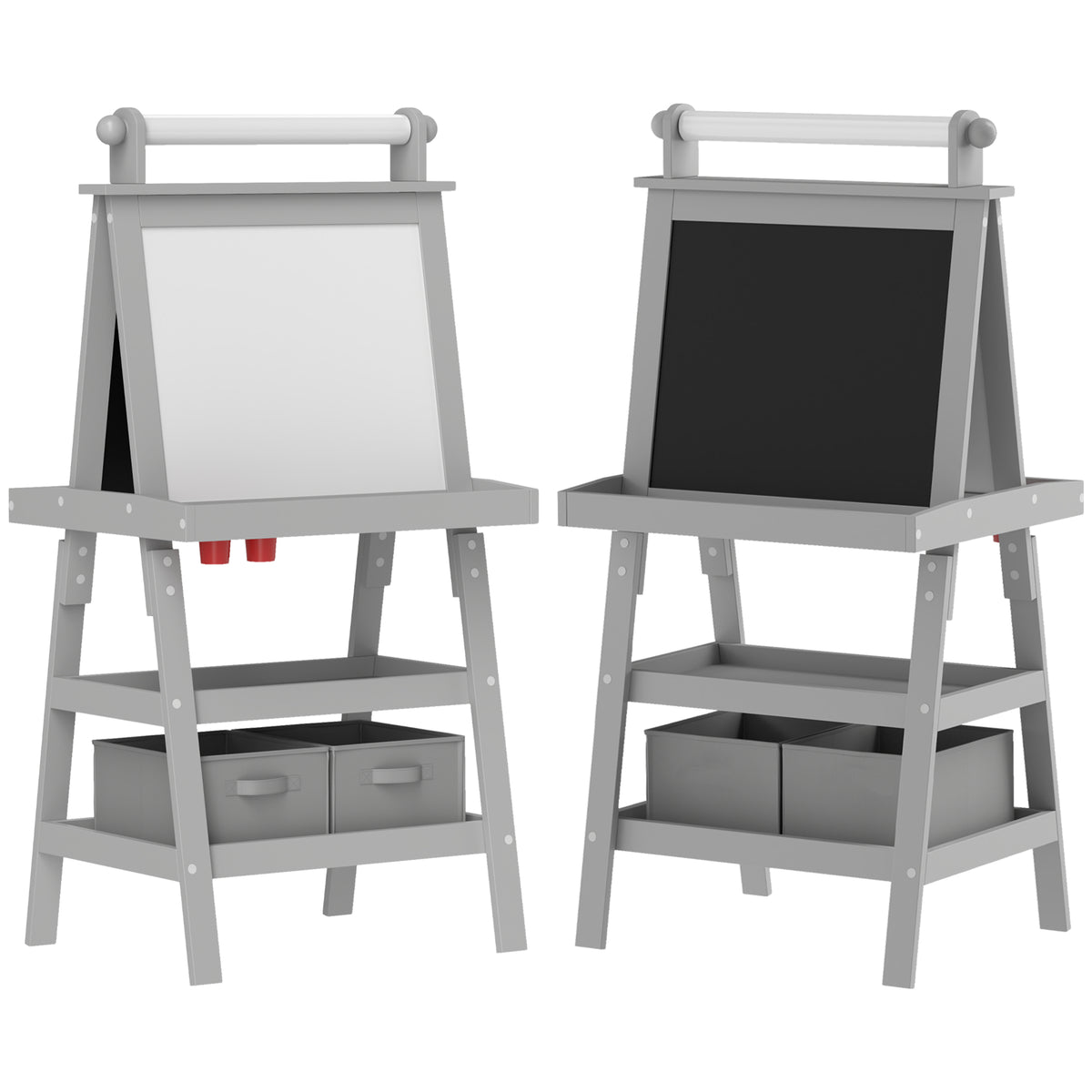 Caballete De Pintura Aiyaplay Mdf Gris 59x48x118 Cm_0