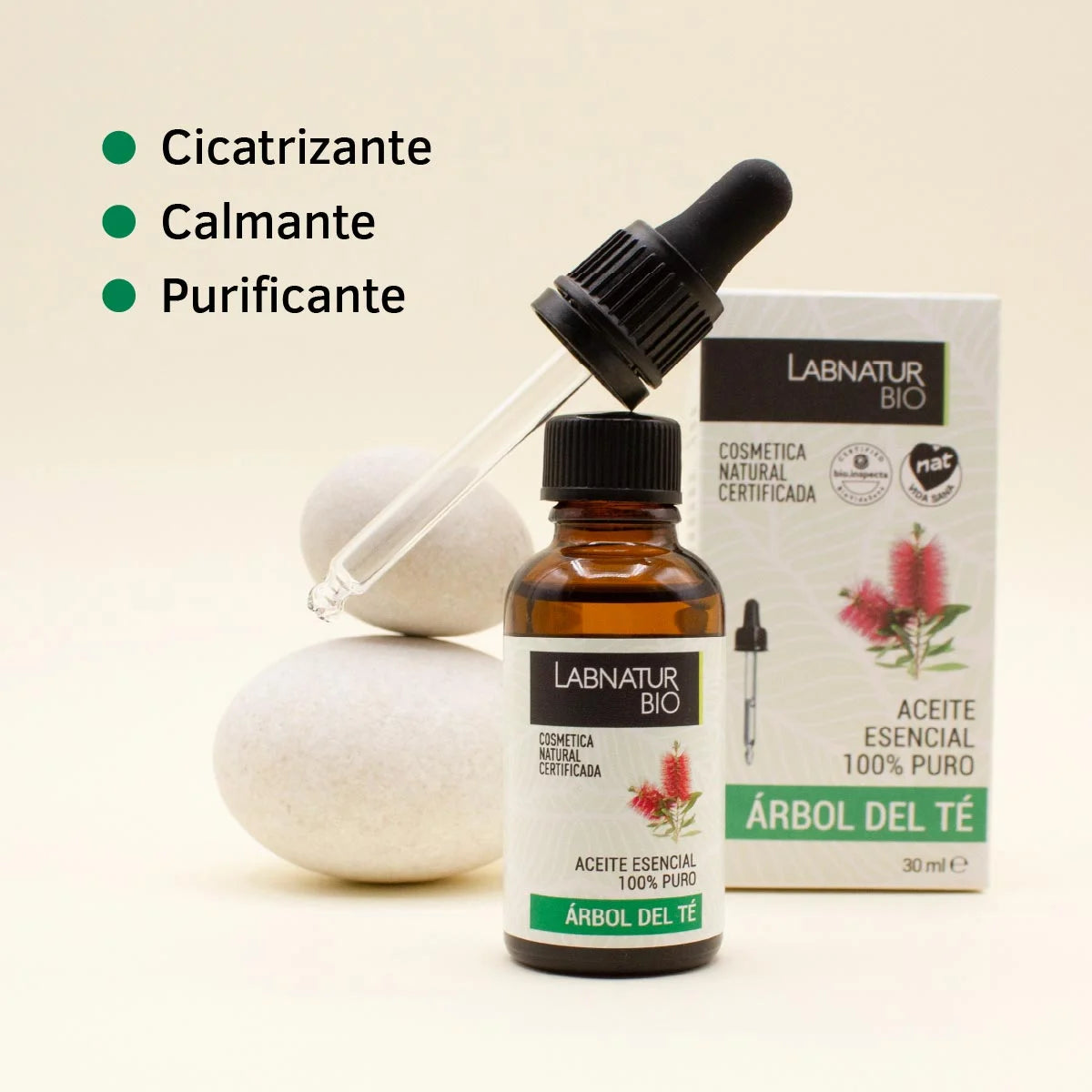 Aceite Esencial de Árbol del Té 100% Puro Labnatur Bio 30 ml | Purificante | Piel, Cabello, Uñas y Pies | Vegano_3
