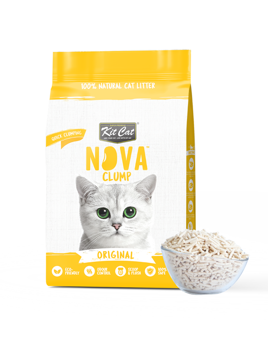 Kit Cat Arena Eco Nova Clump - Original 7 L Arena para gatos - Sin Aroma Añadido