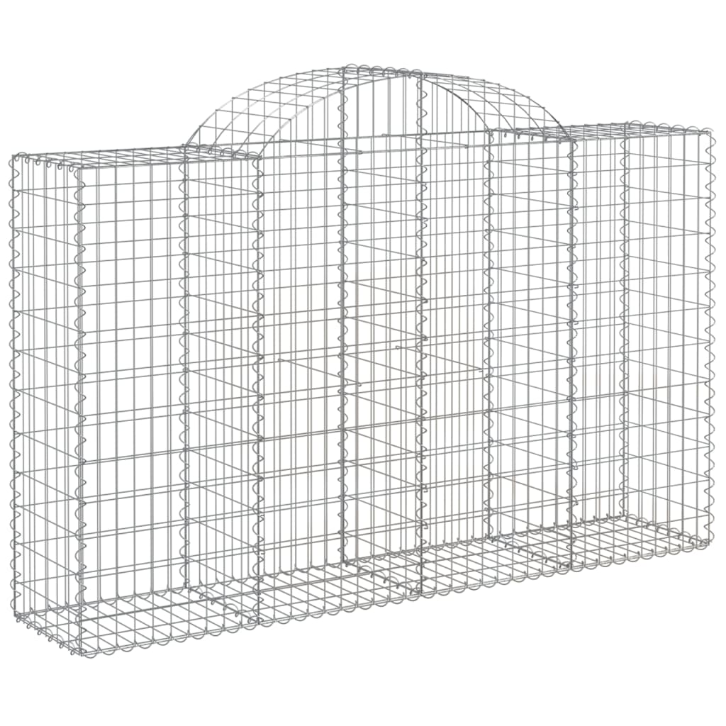 Cestas Gaviones 13 Uds Forma De Arco Hierro 200x50x120/140 Cm_2