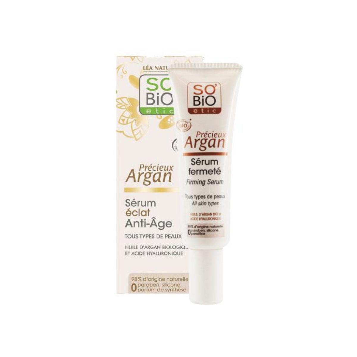 Serúm reafirmante antiedad acido hialuronico & argan BIO So'Bio 30 ml