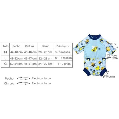 Traje Solar Bugs Life  Happy Nappy - Splash about talla XL