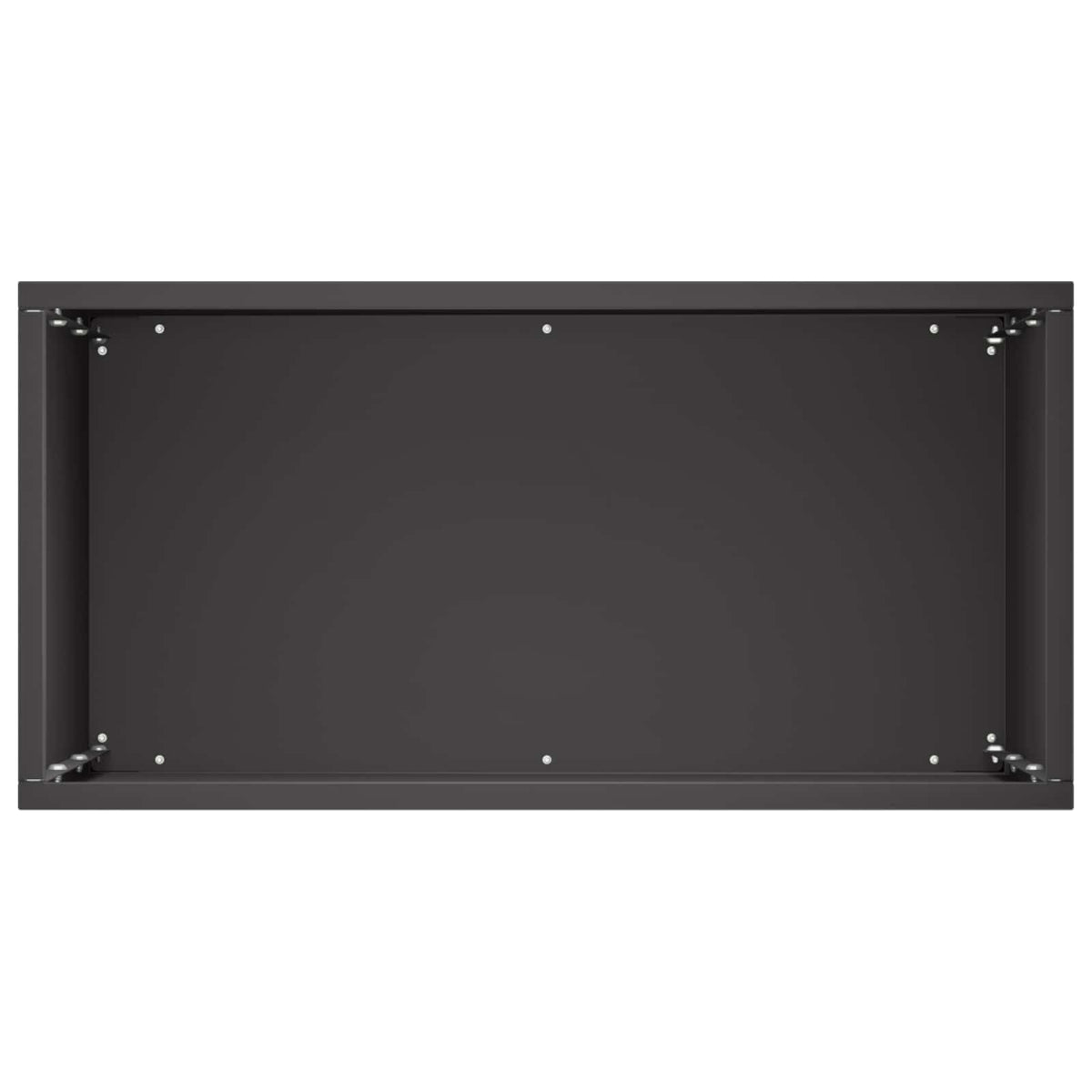 Macetero De Jardín Negro 40 X 20 X 50 Cm Acero Laminado En Frío_3