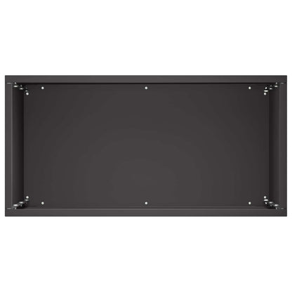 Macetero De Jardín Negro 40 X 20 X 40 Cm Acero Laminado En Frío_3
