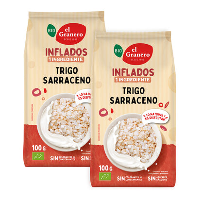 Pack 2x Trigo sarraceno hinchado BIO El Granero, 100g