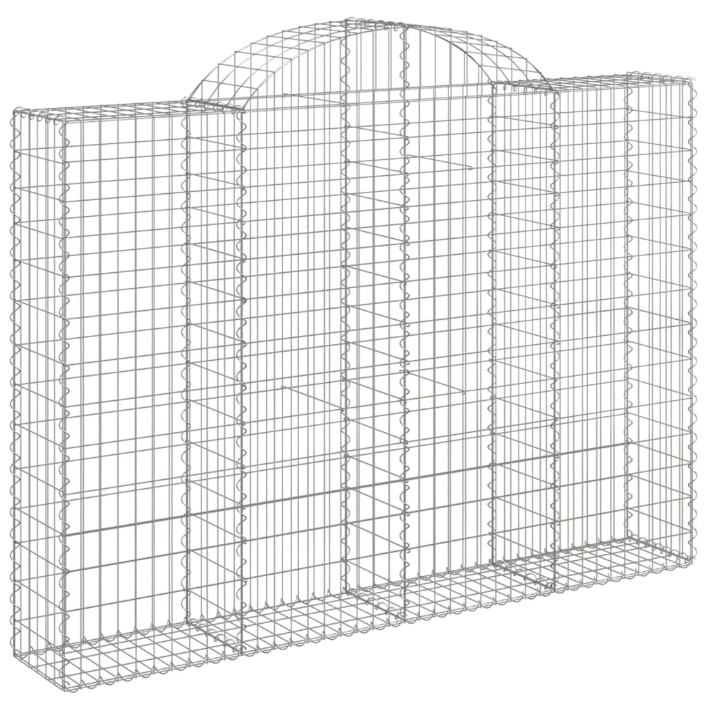 Cestas Gaviones 10 Uds Forma De Arco Hierro 200x30x140/160 Cm_2
