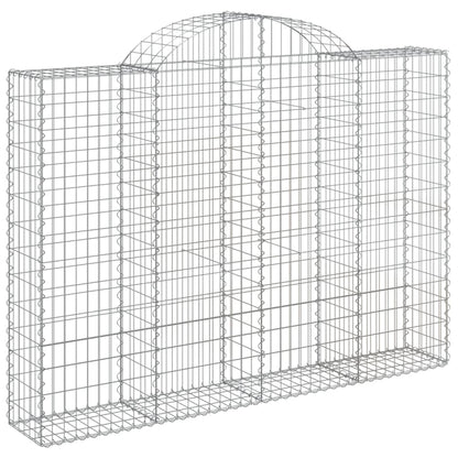 Cestas Gaviones 11 Uds Forma De Arco Hierro 200x30x140/160 Cm_2