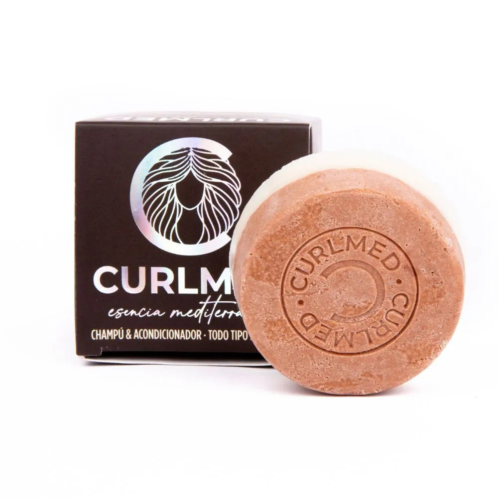 Champú + Acondicionador Sólido Todo Tipo Cabellos Curlmed 70g_0