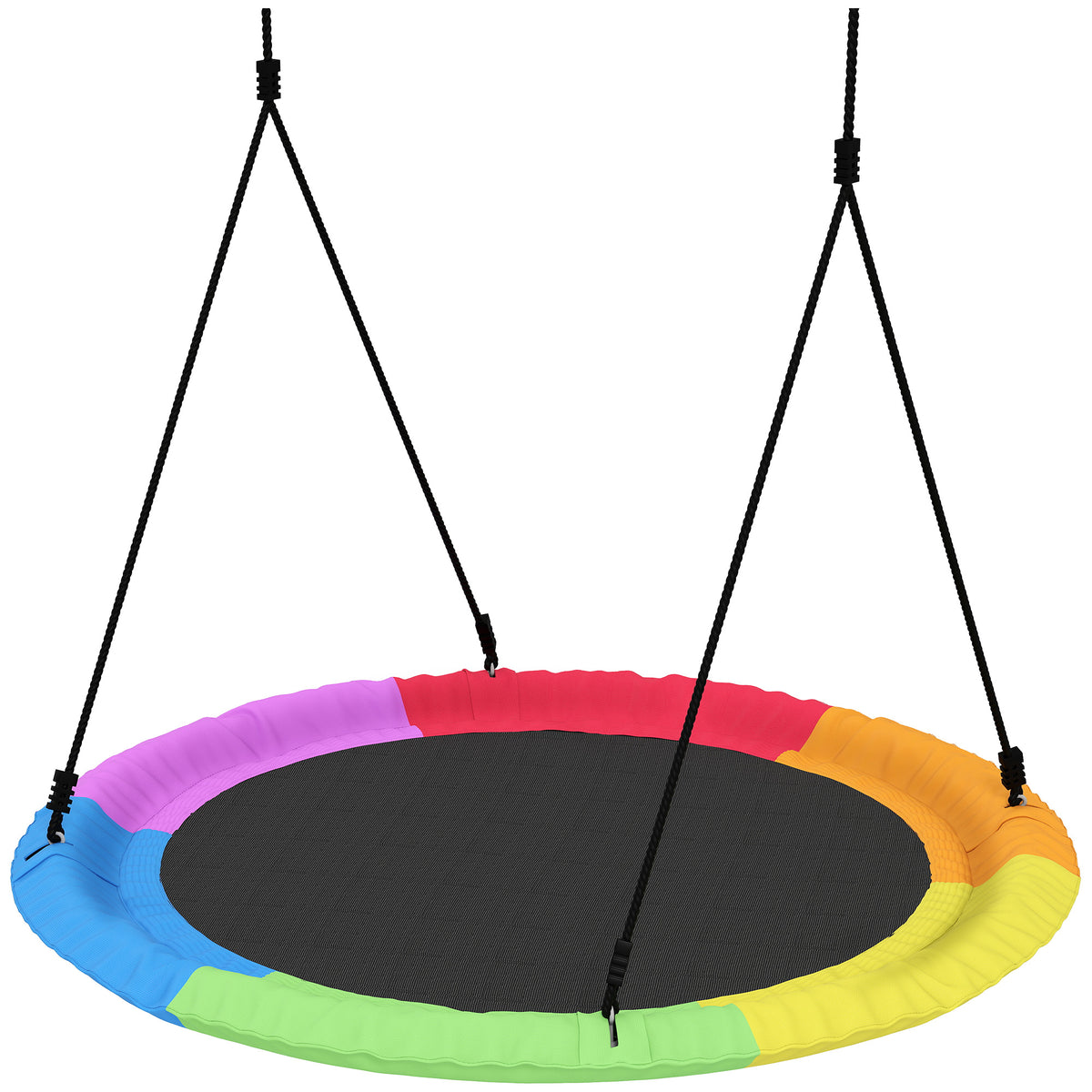 Columpio Nido Infantil Aiyaplay Tela Oxford, Pe Multicolor 120x120x180 Cm_0