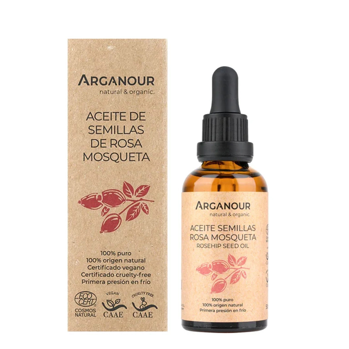 Aceite corporal de rosa mosqueta BIO 100% Arganour 50 ml