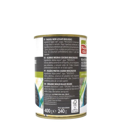 Alubias negras en lata La Finestra Sul Cielo  400 g